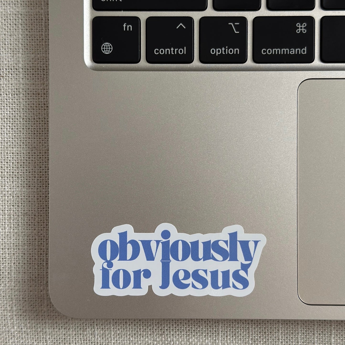 Obviously For Jesus Sticker