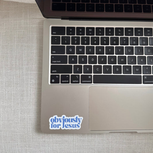 Obviously For Jesus Sticker